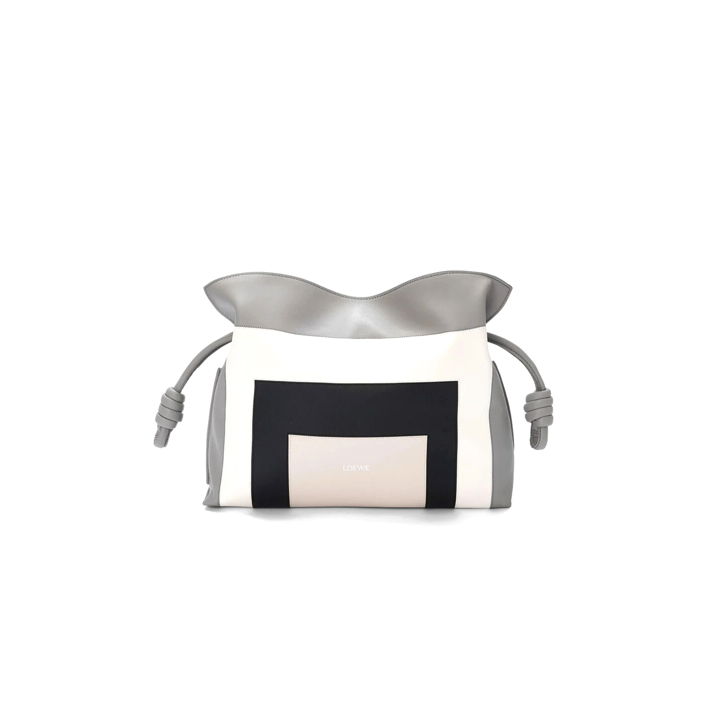 LOEWE X ALBERS MEDIUM FLAMENCO CLUTCH IN NAPPA CALFSKIN A411FC1XDD 01 (30*24.5*10.5cm)